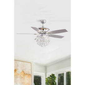 5 Blade Modern Crystal Ceiling  Fan with Lights