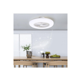 Round Acrylic Ceiling Fan with LED Light - thumbnail 3