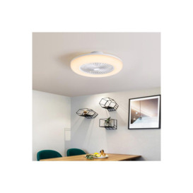 Round Acrylic Ceiling Fan with LED Light - thumbnail 2