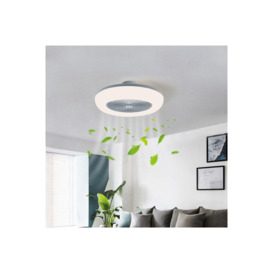 Round Acrylic Ceiling Fan with LED Light - thumbnail 3
