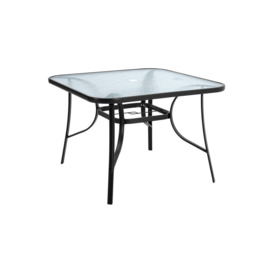 Outdoor Tempered Glass Garden Dining Table - thumbnail 1