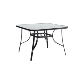 Square Metallic Garden Dining Table