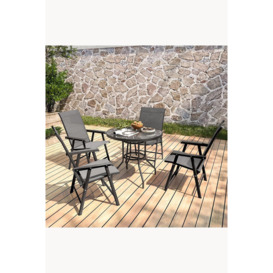 4-Seater Garden Round Dining Table Set