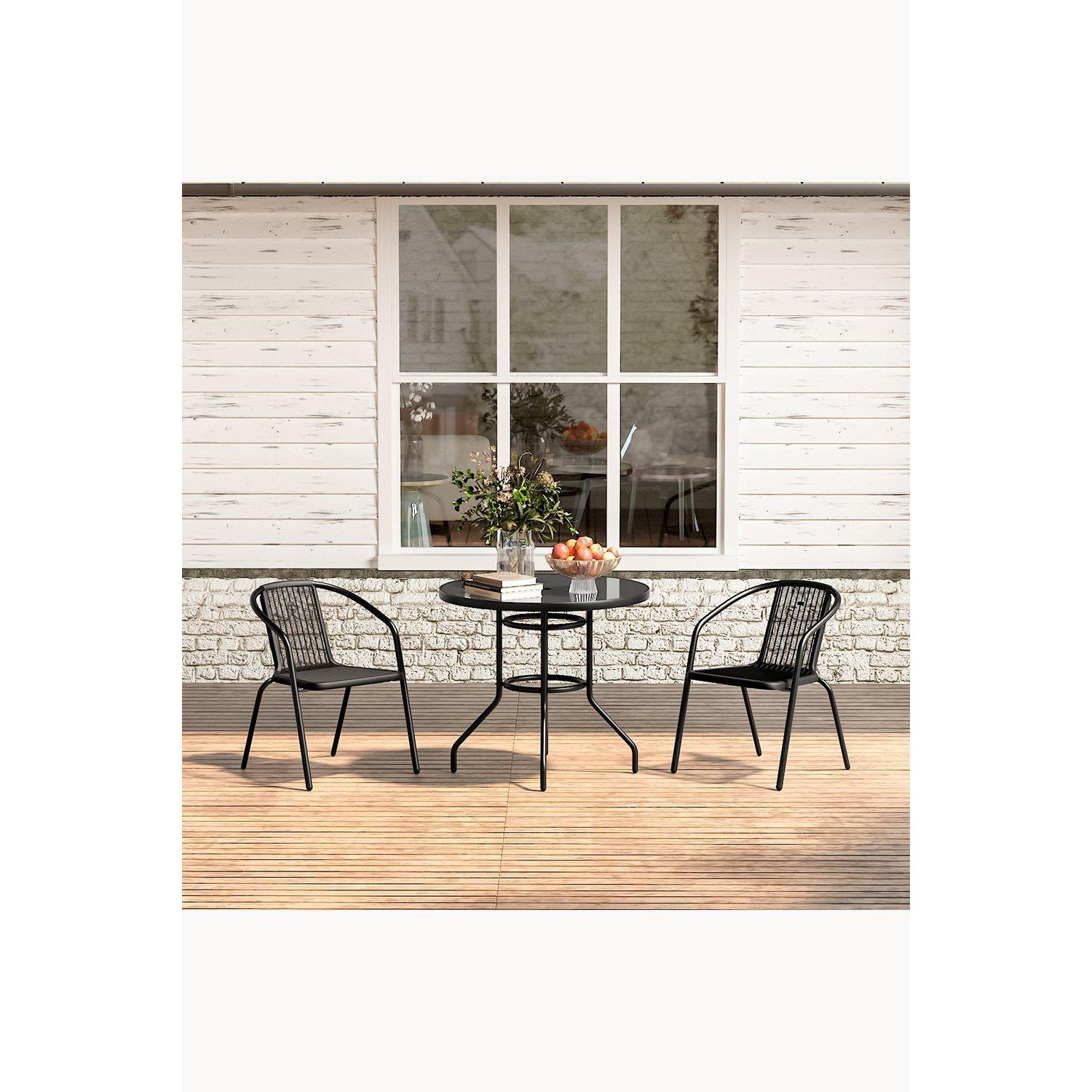 2-Seater Outdoor Garden Dining Bistro Set - image 1