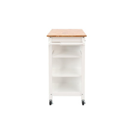 Kitchen Island Trolley with Drawer , Cabinet & 3-Tier Shelves - thumbnail 3