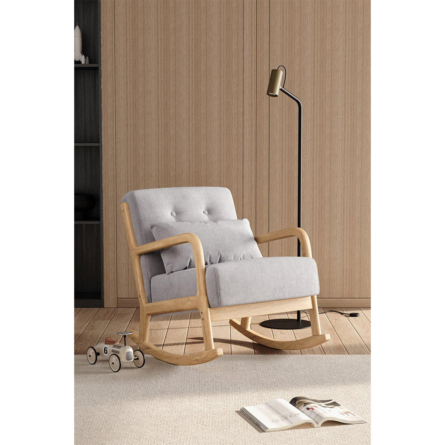 Modern Buttoned Rocking Chair - image 1