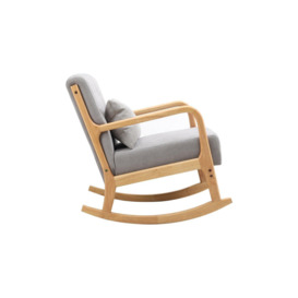 Modern Buttoned Rocking Chair - thumbnail 3