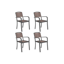 Garden Dining Armchairs Set of 4