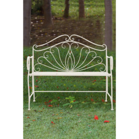 Foldable Iron Bench for Indoor Outdoor