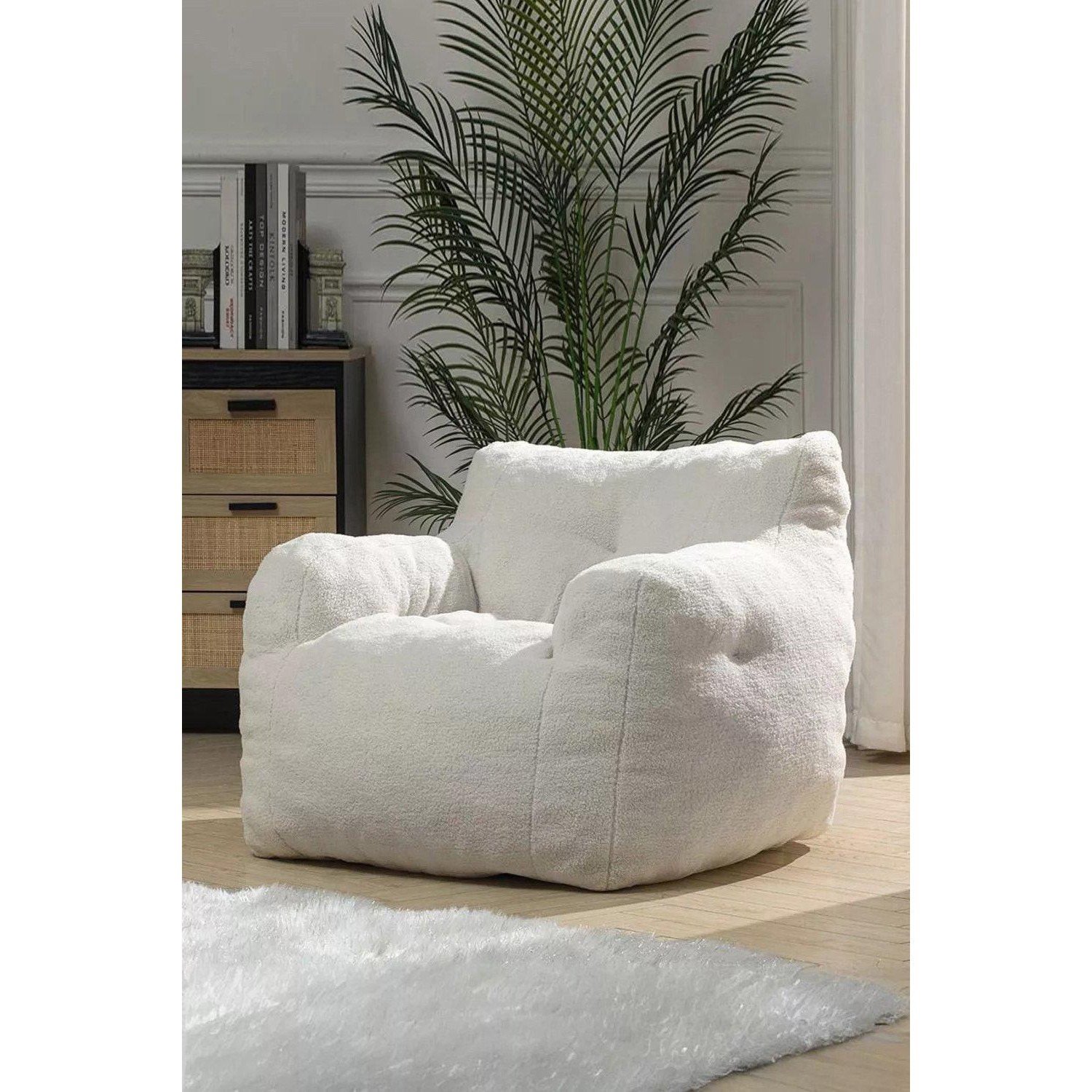 Ultra Soft Sponge Bean Bag Chair Single Sofa - image 1