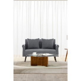 2 Seater Upholstered Sofa Fabric Armchair Loveseat - thumbnail 3