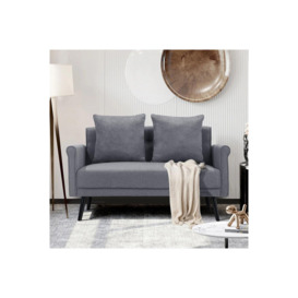 2 Seater Upholstered Sofa Fabric Armchair Loveseat - thumbnail 1