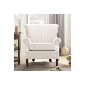 Upholstered Armchair With Nailhead Trims - thumbnail 2