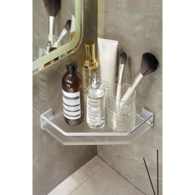 Acrylic Bathroom Corner Shelf Adhesive Shower Organiser - thumbnail 2