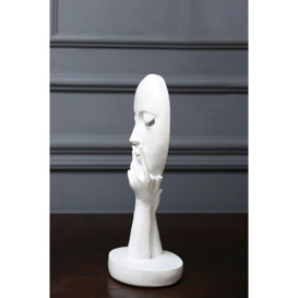 10cm Dia x 29cm H Abstract Art Meditation Sculpture Resin Mask Ornaments - thumbnail 3