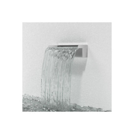 30cm Back Entry Waterfall Pool Fountain Garden Stainless Steel Wall-Mounted Water Blade - thumbnail 3