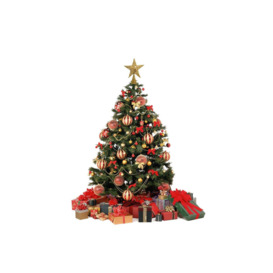 Wrought Iron Christmas Tree Topper Star Ornament Home Decor - thumbnail 3