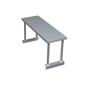Stainless Steel Catering Table Top Bench Over Shelf Kitchen Worktop Commercial - thumbnail 2