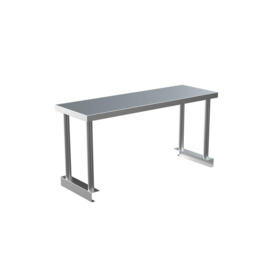 Stainless Steel Catering Table Top Bench Over Shelf Kitchen Worktop Commercial