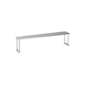 Stainless Steel Kitchen Prep Work Table Bench Over Shelf - thumbnail 3