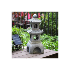 Pagoda Solar Garden Water Fountain - thumbnail 3