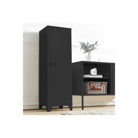 Office Metal Tall Storage Filing Cabinet Single Door 3 Layer Locker - thumbnail 1
