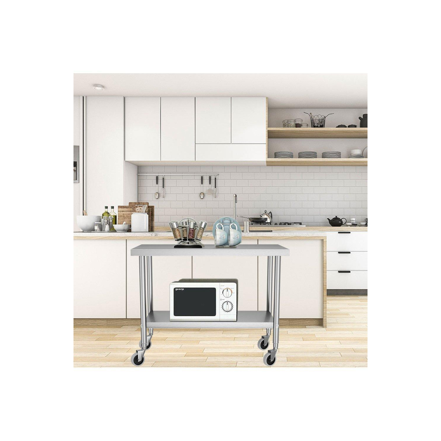 2 Tier Commercial Kitchen Work Table - image 1