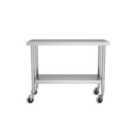 2 Tier Commercial Kitchen Work Table - thumbnail 2