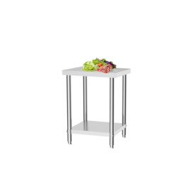 2 Tier Stainless Steel Kitchen Catering Prep Table Work Bench - thumbnail 3