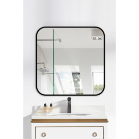 Modern Square Wall Mirror With Aluminum Alloy Frame