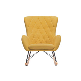 Modern Upholstered Rocking Chair - thumbnail 2