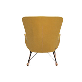 Modern Upholstered Rocking Chair - thumbnail 3