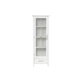 Teamson Home Delaney Freestanding Linen Cabinet, White - thumbnail 2