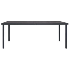 Outdoor Dining Table Anthracite 190x90x74 cm Steel - thumbnail 2