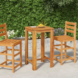 Garden Bar Table 60x60x105 cm Solid Wood Acacia - thumbnail 1