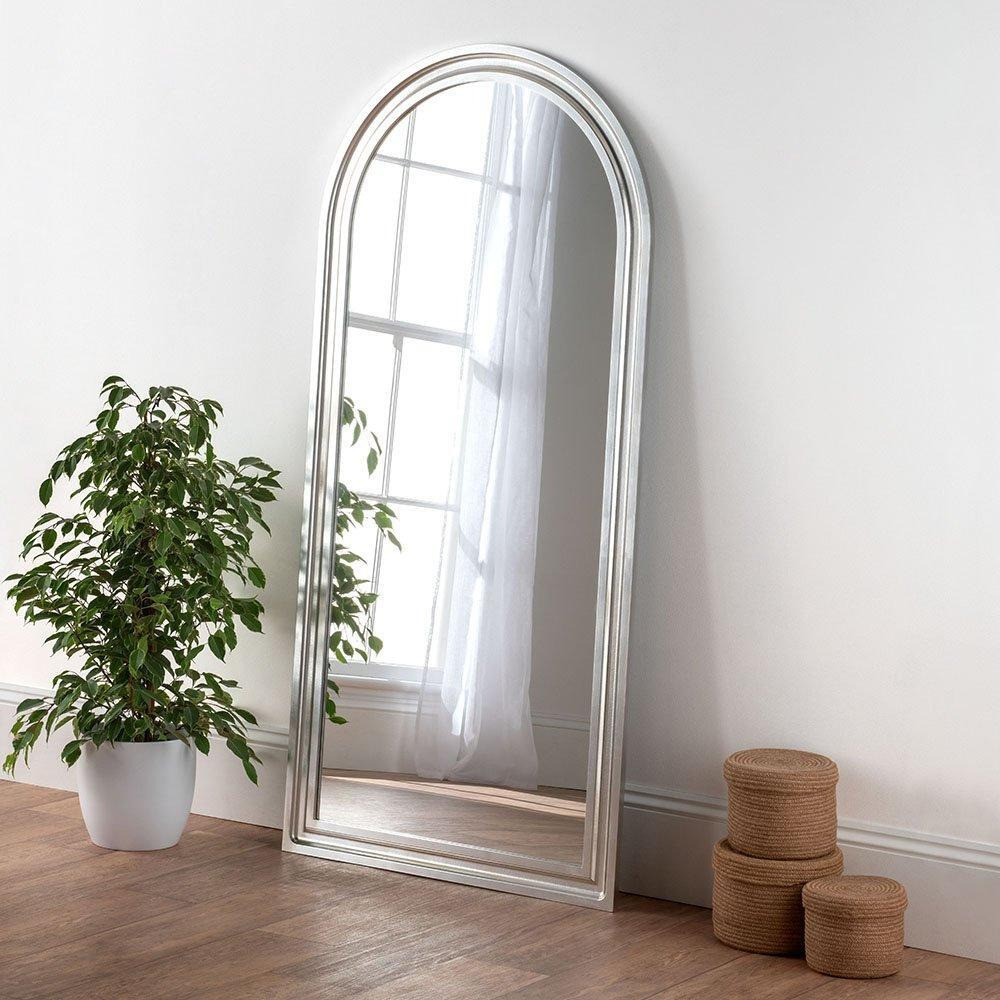 Boho Floor Arch Mirror Silver 170(h) x 80cm(w) - image 1