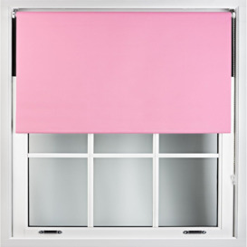 Pink Blackout Roller Blind - Trimmable Roller Shade for Home and Office