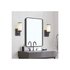 Framed Retangular LED Light Bathroom Vanity Mirror