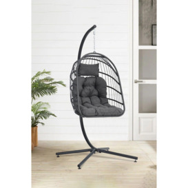 Hanging Chair with Stand and Cushion - thumbnail 1