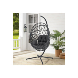 Woven Outdoor Hanging Chair - thumbnail 3