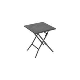 Square Rattan Folding Outdoor Bistro Table Garden Dining Table
