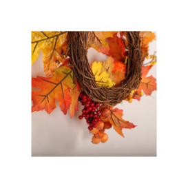 Fall Decoration with Lights Halloween Wreath - thumbnail 3