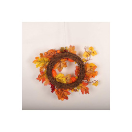 Fall Decoration with Lights Halloween Wreath - thumbnail 2