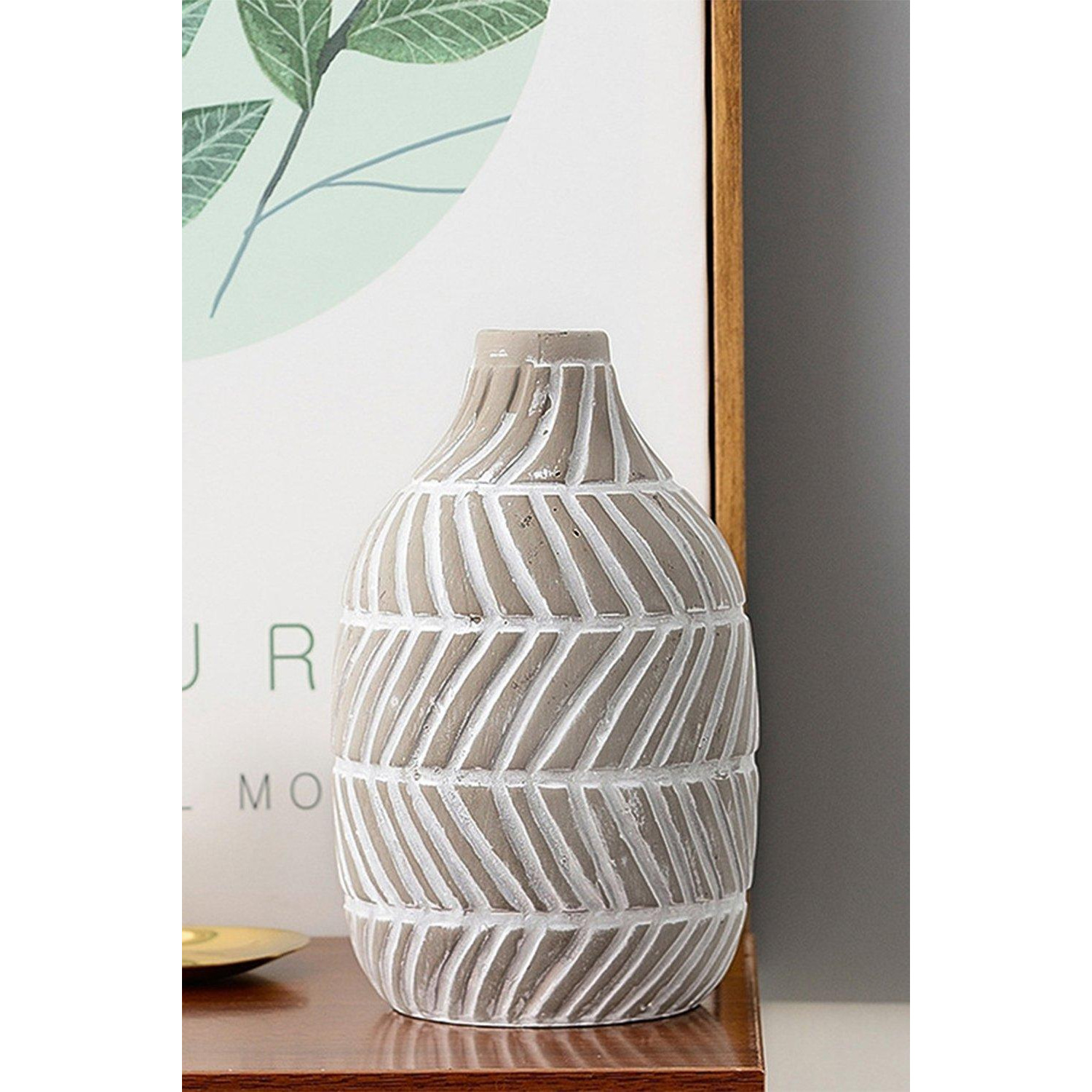 Modern Distressed Ceramic Vase for Home Decor - image 1