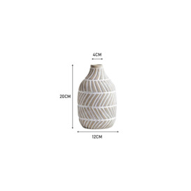 Modern Distressed Ceramic Vase for Home Decor - thumbnail 2