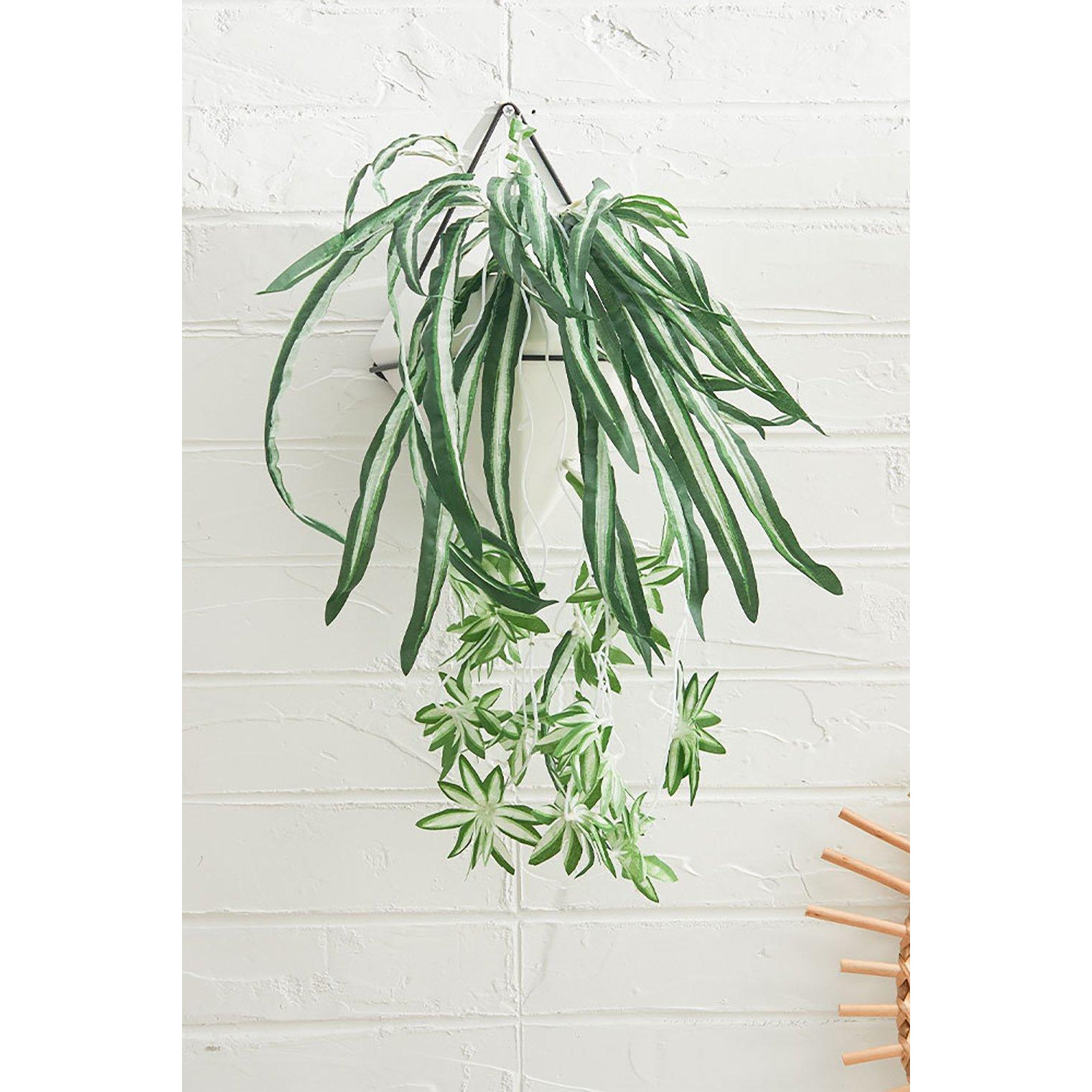 Faux Hanging Spider Plant Wall Decor - image 1