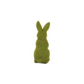 Moss Standing Bunny Rabbit Sculpture Easter Garden Home Decoration - thumbnail 2