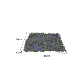 100x100cm Artificial Plant Grass Panel Greenery Hedge - thumbnail 3