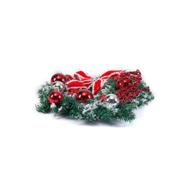 D35cm Artificial Floral Christmas Wreath - thumbnail 3