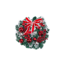 D35cm Artificial Floral Christmas Wreath - thumbnail 2